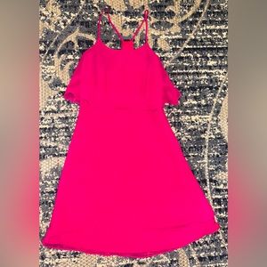 Gianni Bini Bright Pink Women’s Size 0 Multi-layered Dress